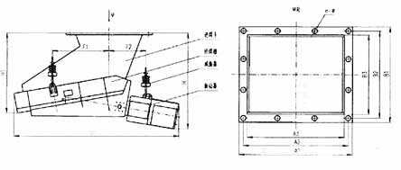ZG系列電磁振動給煤機(jī)尺寸圖
